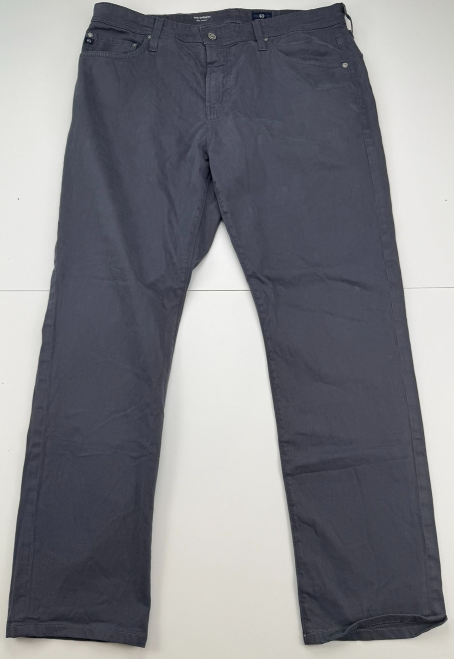 AG Adriano Goldschmied The Everett Slim Straight Pants Mens 36x32 Gray Stretch